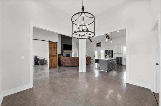 Sightline from the entry through to the kitchen