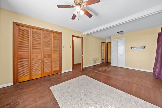 The same bedroom, double closet, 5525 Glass Lane
