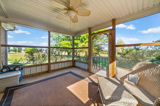 Screened back porch, 5525 Glass Lane