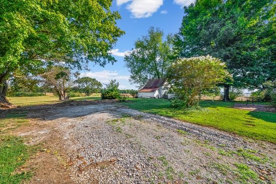 Gravel drive and parking area, 5525 Glass Lane