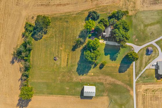 The whole place from above, 5525 Glass Lane